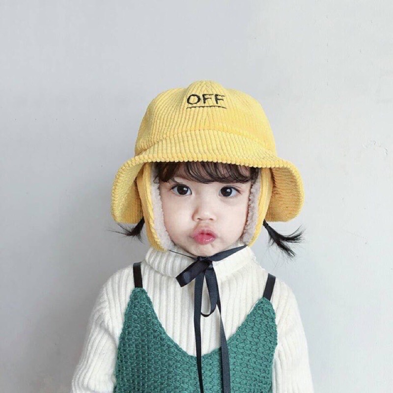 ❌HOT❌ MŨ OFF 2 IN 1 SIÊU ẤM ÁP CHO BÉ (2-5y)