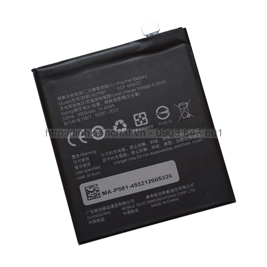 Pin Oppo N3 N5206 N5207 3000mAh Zin - Hàng nhập Khẩu