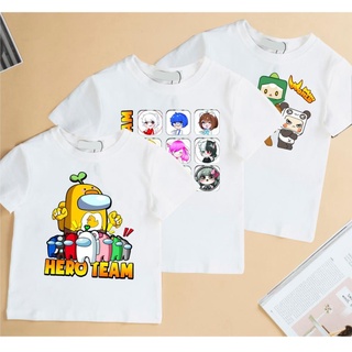 Áo thun hero team mini world đẹp cho bé trai bé gái
