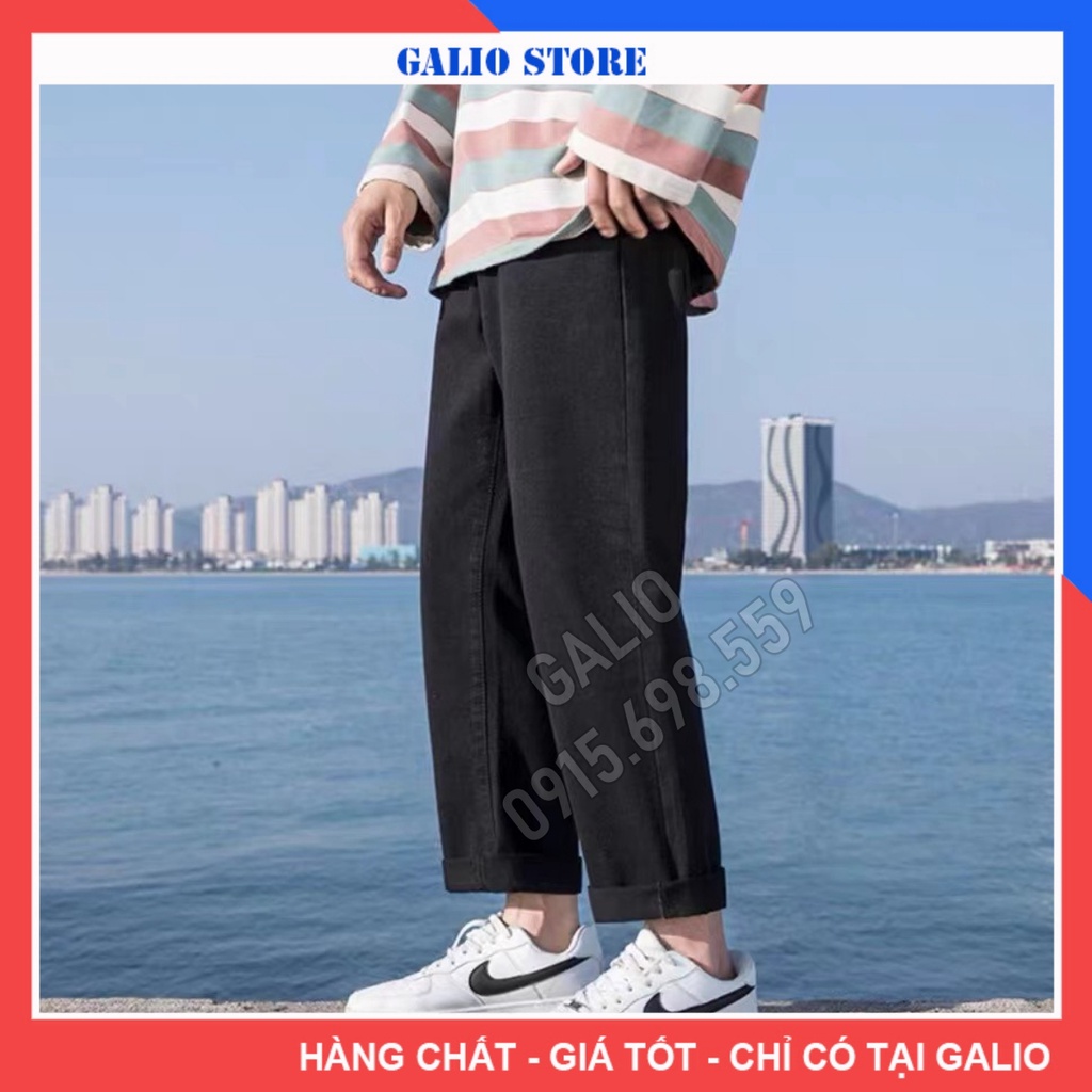 Quần Jean Nam Baggy ống suông rộng phong cách Hàn Quốc Top xu hướng 2022 - GALIO