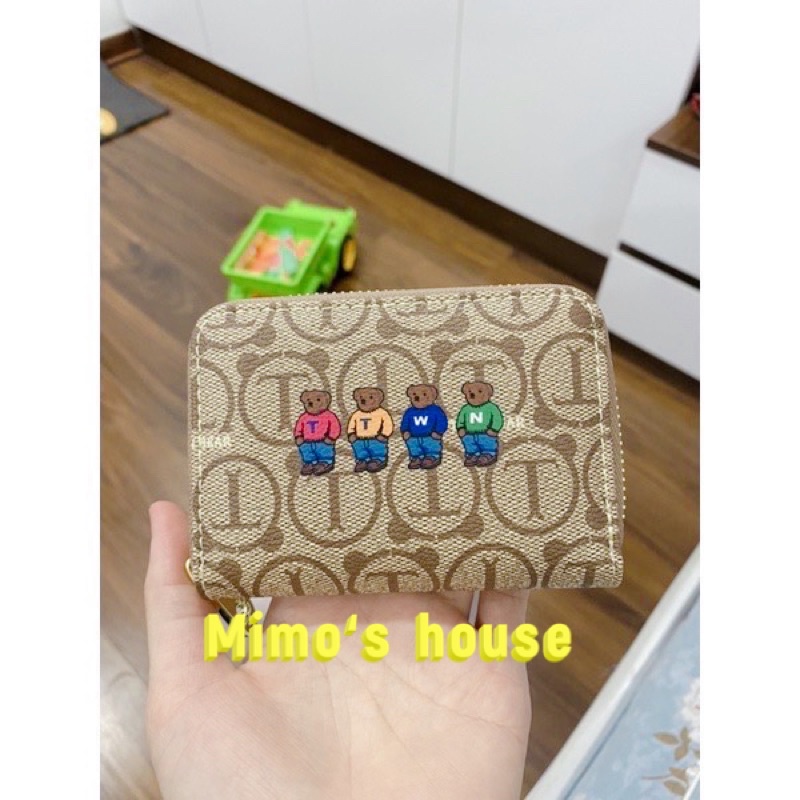 Ví nữ ngắn nhiều ngăn đựng tiền, thẻ hàng chính hãng TTWN BEAR