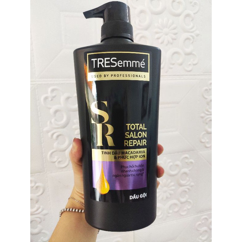 Dầu gội Tresemme total salon repair tinh dầu Macadamia phức hợp ion 650g