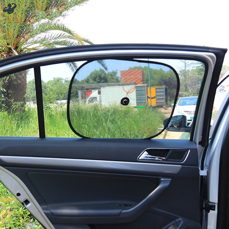 2 Tấm che cửa sổ xe hơi chống tia UV có miếng hút tiện dụng