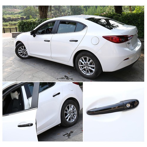 Ốp tay nắm cửa vân cacbon Mazda 2, 3, Cx5 , Mazda 6, Cx8 Hàng loại 1