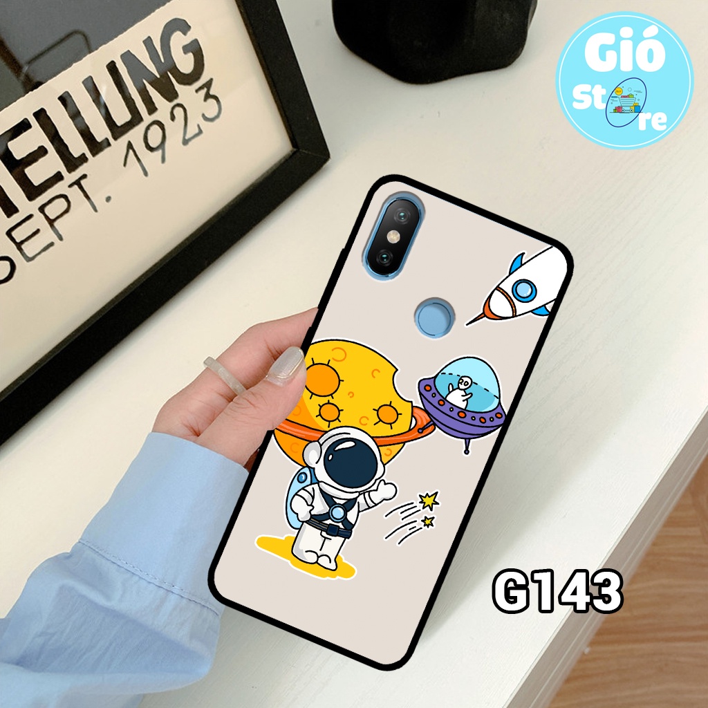 Ốp lưng XIAOMI REDMI NOTE 5/ 5 PRO/ REDMI NOTE 6 PRO/ MI A2/ S2 in hình vũ trụ, phi hành gia,lưng nhựa cứng viền dẻo