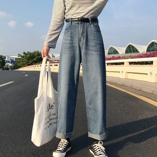 quần ống rộng ulzzang order quần bò jean rộng dáng hàn quốc KÈM ẢNH THẬT
