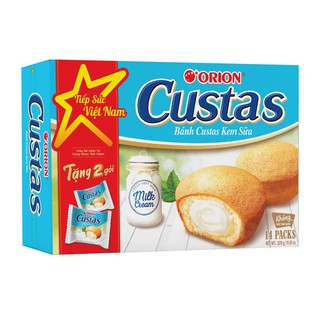 Bánh bông lan Custas kem sữa 282g