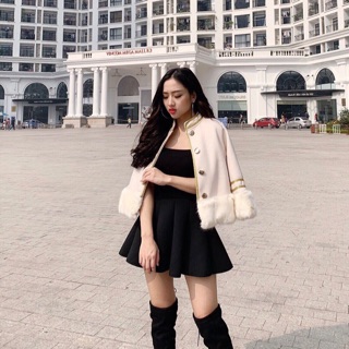 Áo dạ lông hoàng gia