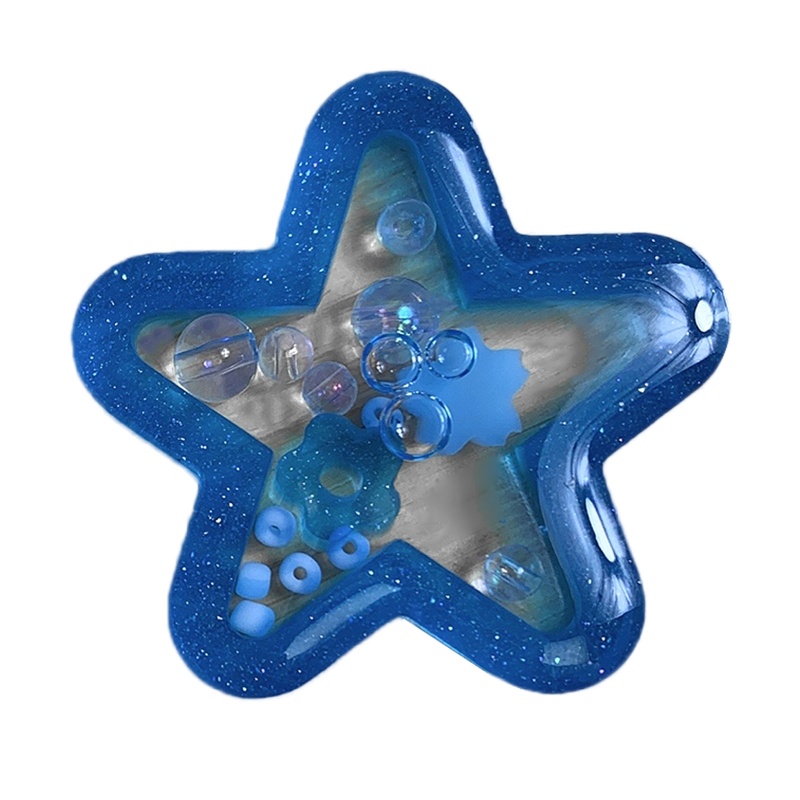 Sa Khuôn Silicone Làm Móc Khóa Hình Ngôi Sao