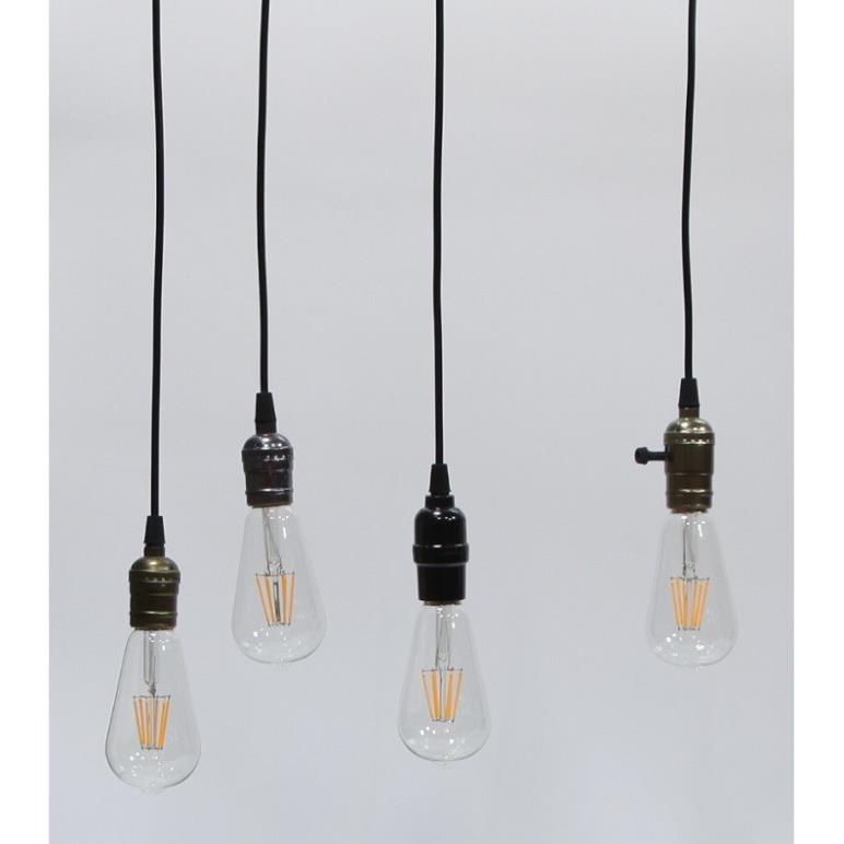 Bộ 8 dây đèn thả cổ điển Vintage bóng đèn trang trí Edison ST64 4W