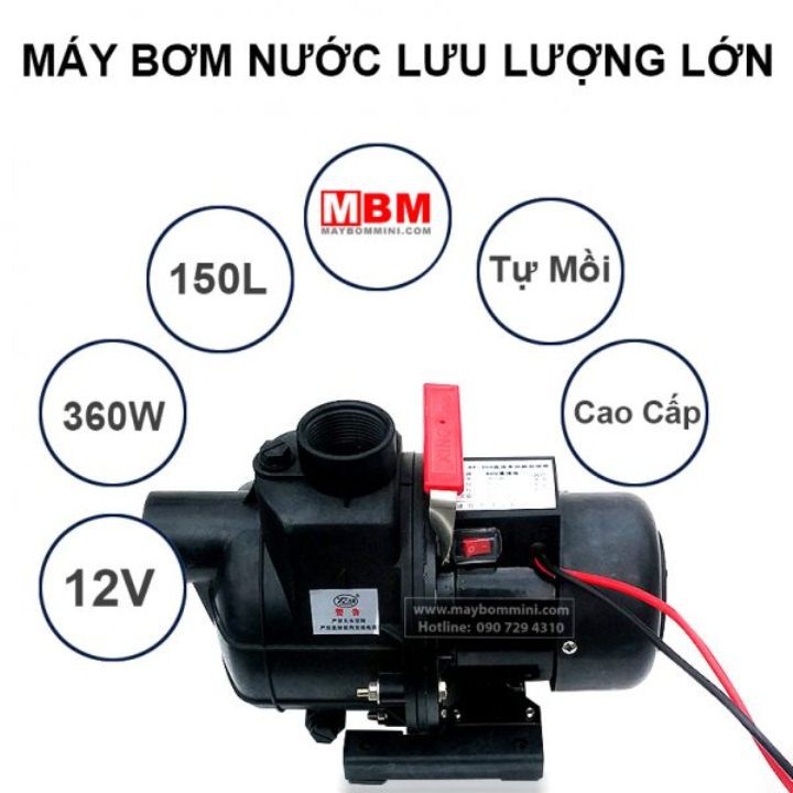 [FREESHIP 99K]_Máy Bơm Nước 12V XF 360 Lưu Lượng Lớn