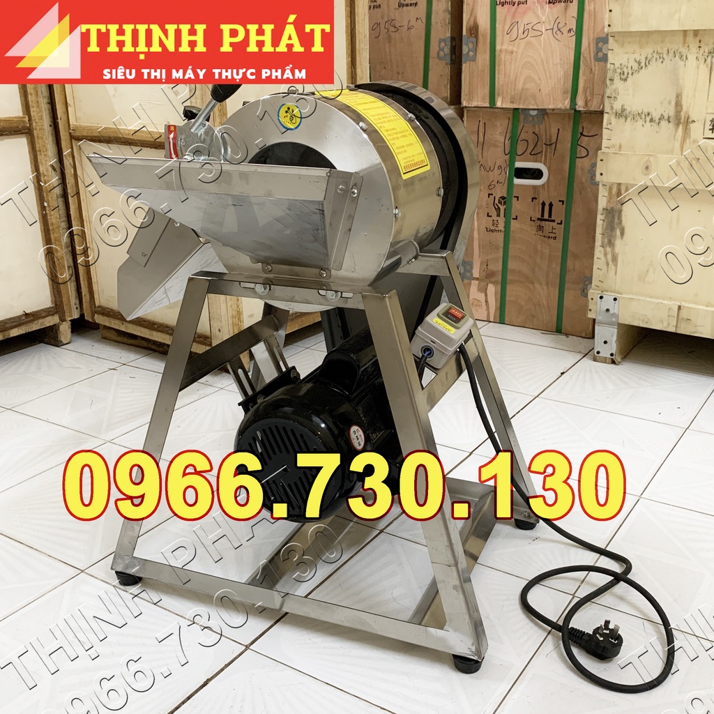 Máy thái rau củ quả công nghiệp, thái siêu nhanh 150-200kg/h, thái lát, thái con chì, thái hạt lựu
