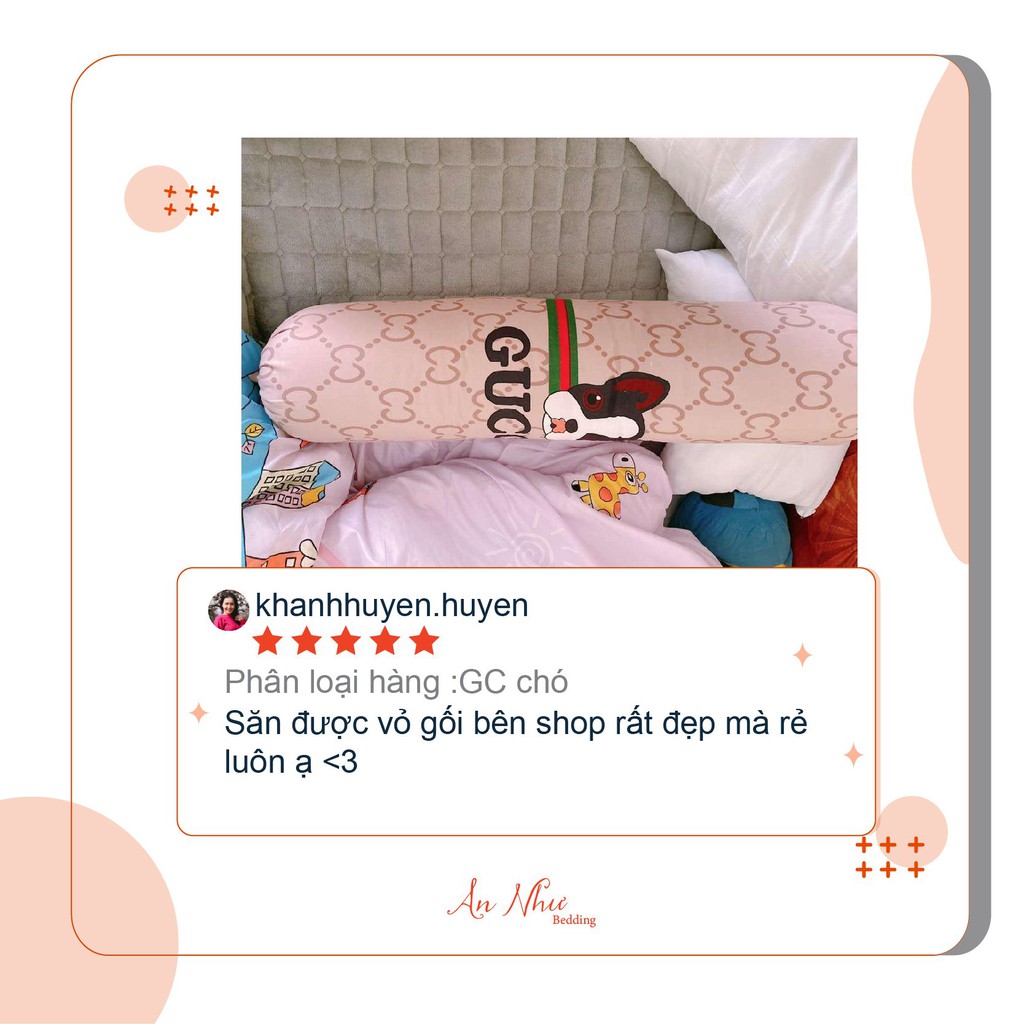 Vỏ gối ôm, bao gối ôm 35x100cm cotton poly thương hiệu An Như | BigBuy360 - bigbuy360.vn