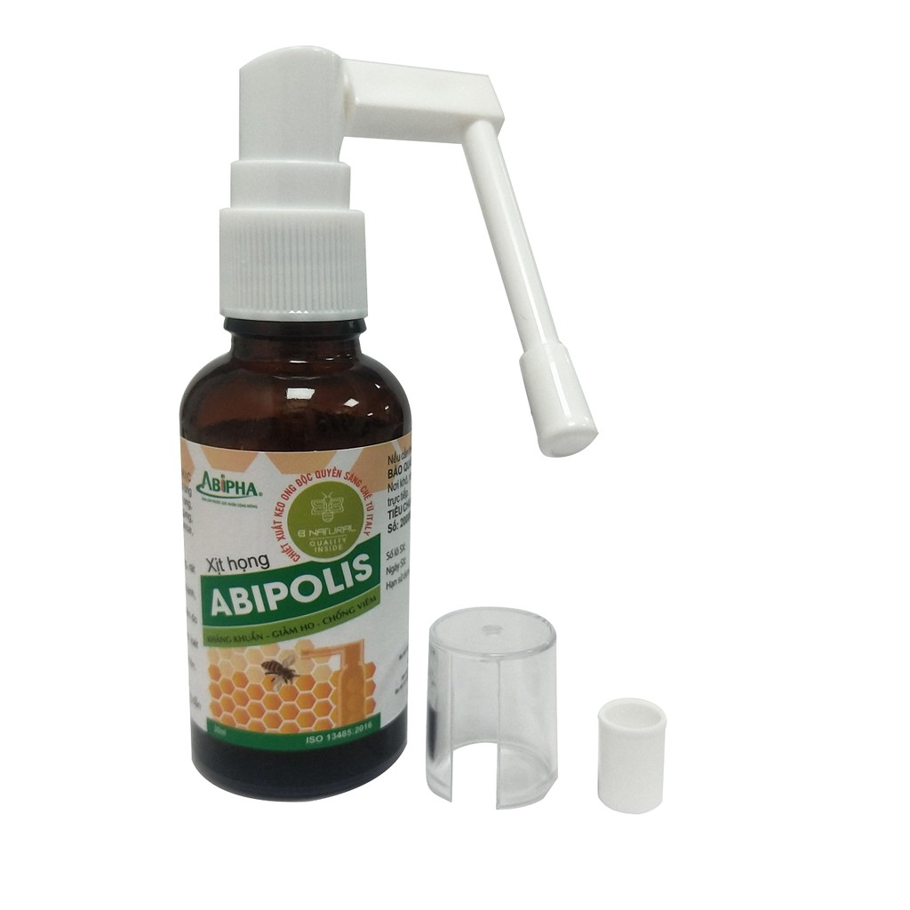 Xịt họng Abipolis – Keo ong kháng khuẩn, giảm ho, chống viêm