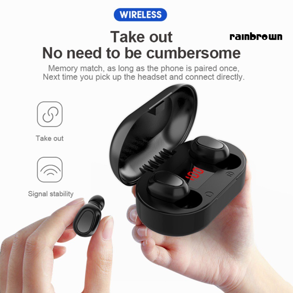 Tai Nghe Bluetooth 5.0 Không Dây / Rej / L22 Tws Có Đèn Led