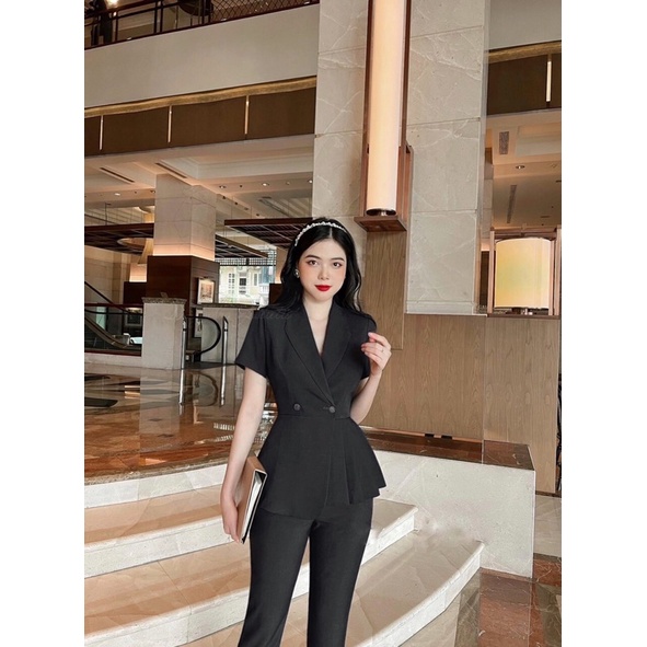 Áo vest xếp ly peplum bigsize Nữ