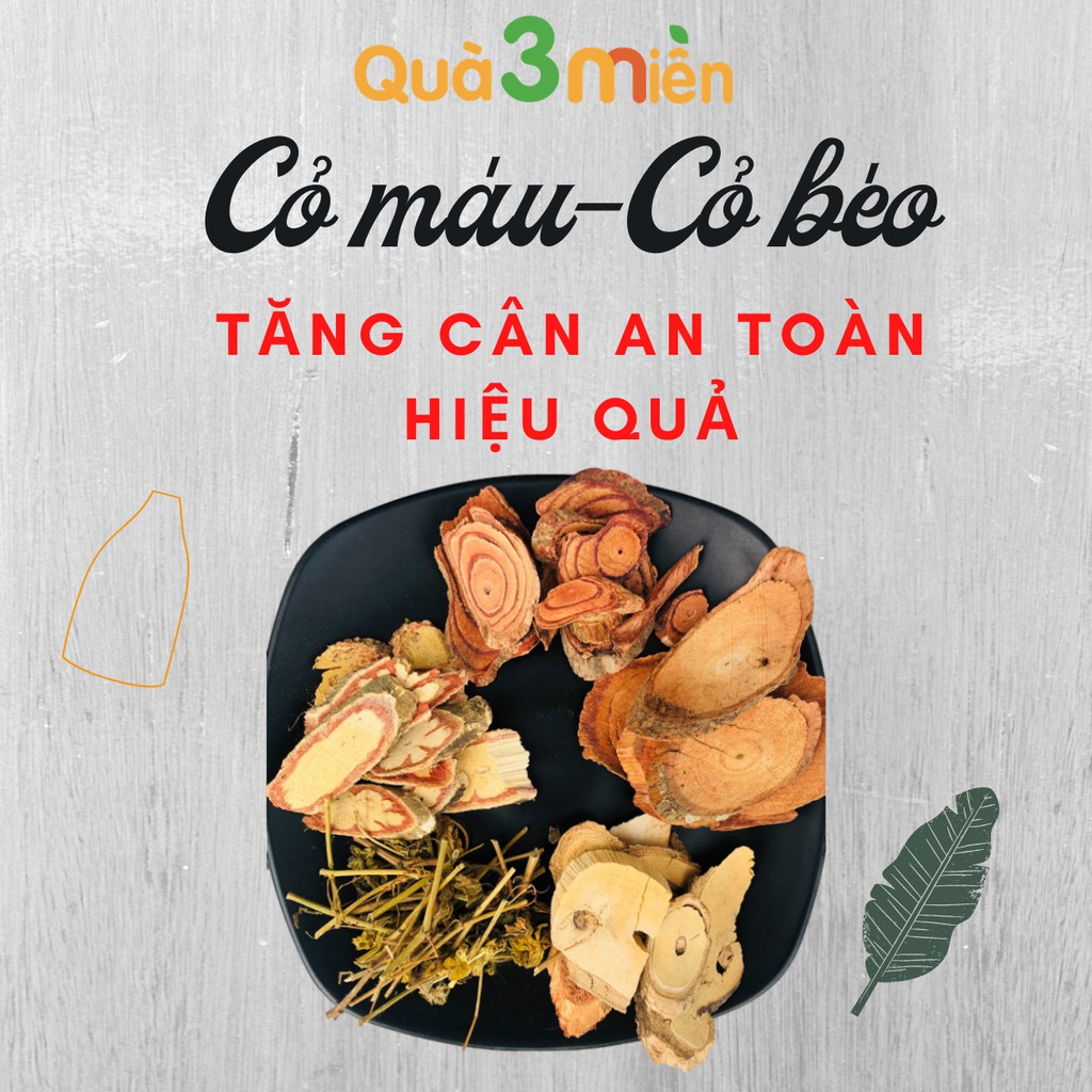 Cỏ máu cỏ béo tăng cân an toàn hiêu quả 1kg - Thương hiệu Quà 3 Miền