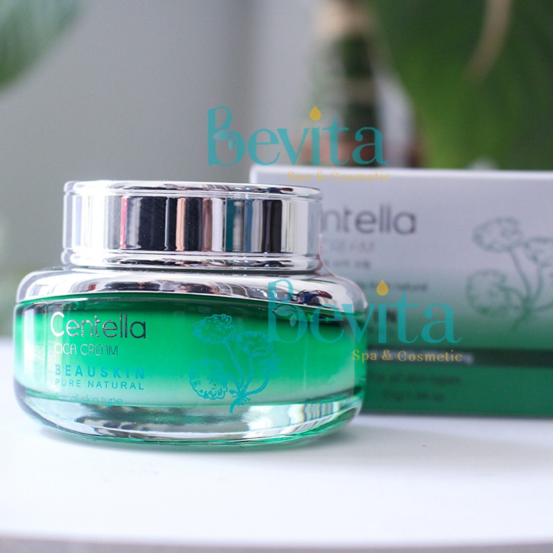 Kem dưỡng tái tạo da mụn Beauskin Centella Cica Cream 50g, kem dưỡng ẩm dành cho da mụn - Bevita