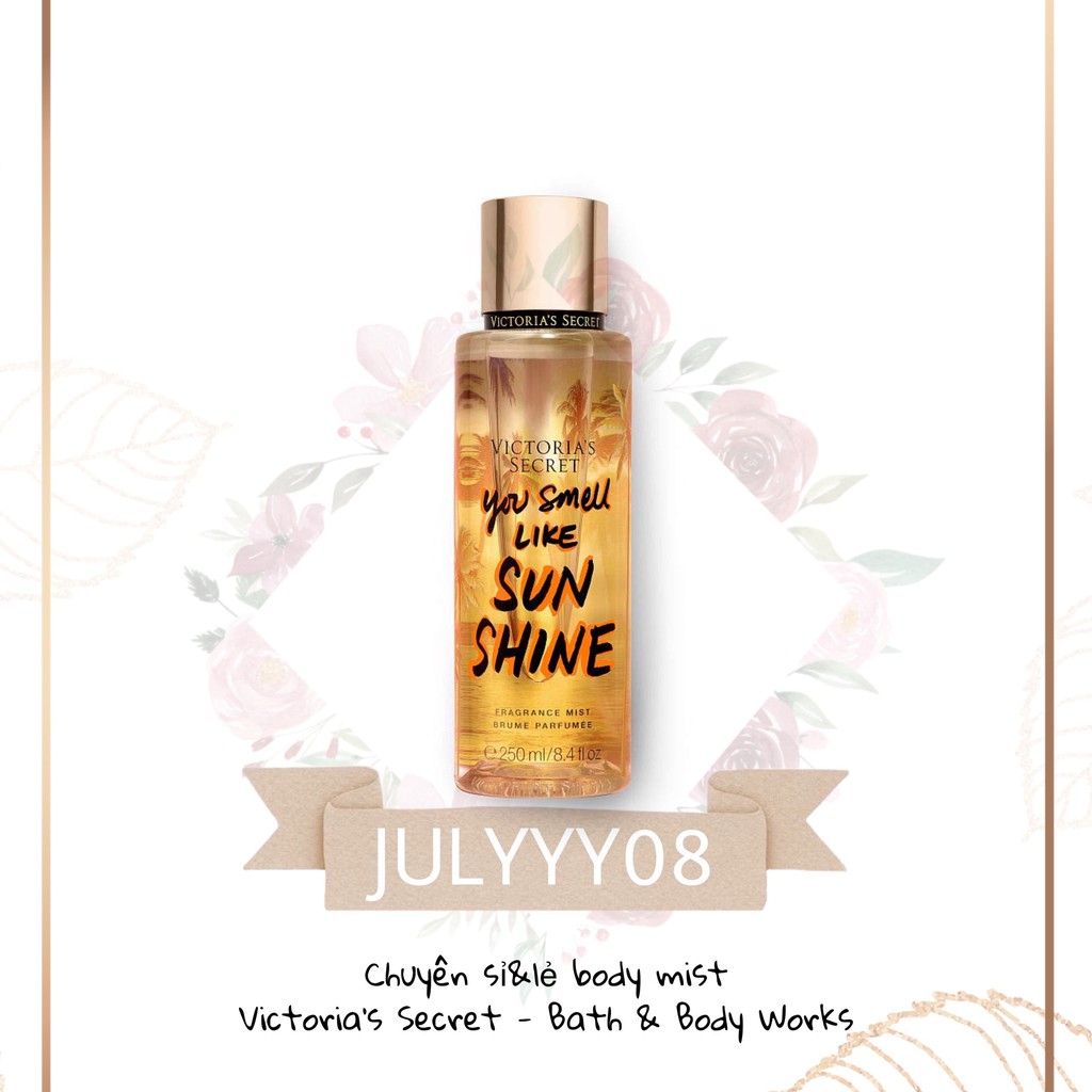 Xịt Thơm Body Victoria’s Secret You Smell Like Sunshine ❤ 30ml/50ml/100ml +jɥȽÿ08+