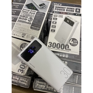 Pin sạc dự phòng 30000mah wk 175, đèn led thông báo , 4 cổng usb đa năng, sạc nhanh
