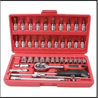 Bộ khẩu vặn ốc vít 46 món nhỏ gon