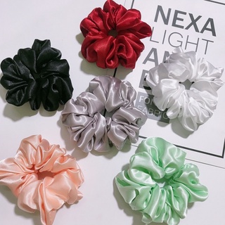 Cột tóc vải phi lụa siêu nhún 14cm - scrunchies