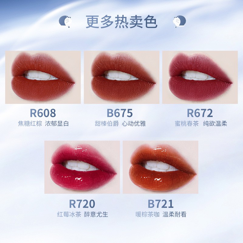 [Hàng mới về] Son kem lì DORAEMON X COLORKEY mịn như nhung trang điểm thời thượng | BigBuy360 - bigbuy360.vn