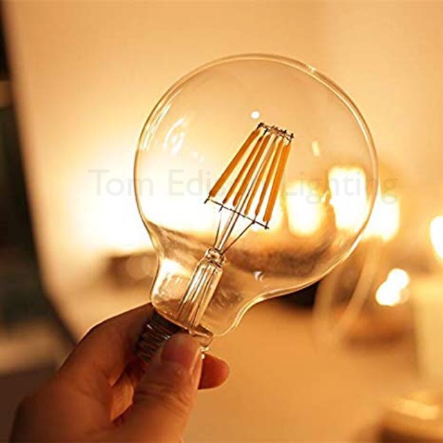 Bóng Đèn Led Dây Tóc G95 4watt Hình Tròn Cổ Điển Cho Nhà Hàng / Quán Cà Phê