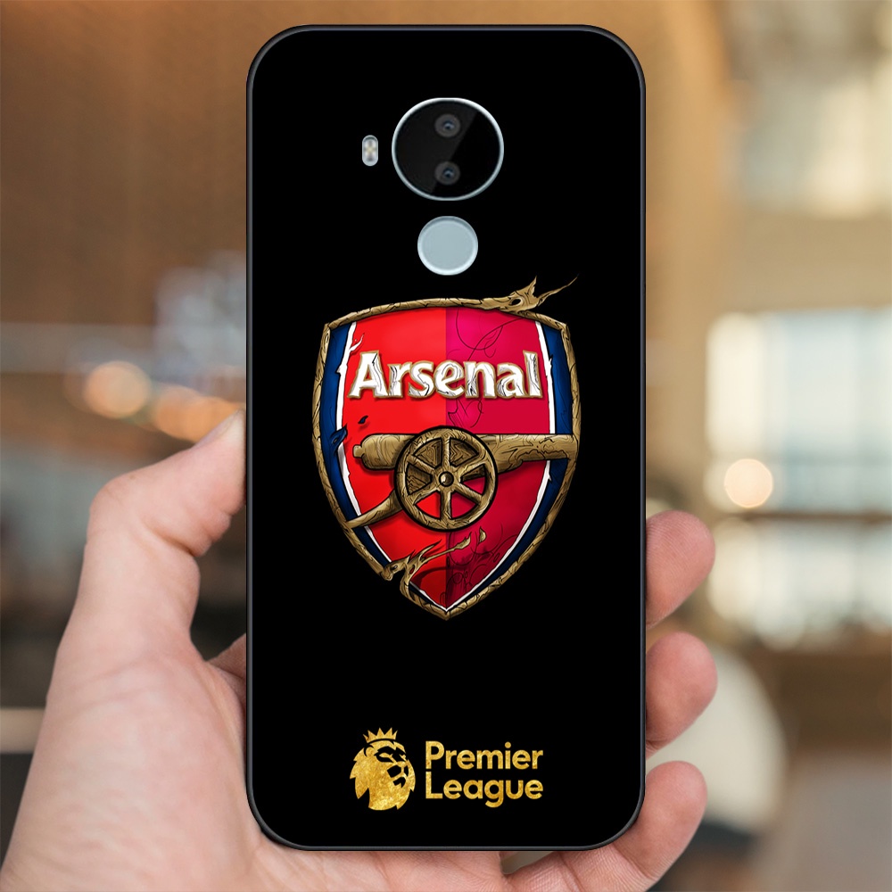 Ốp lưng Nokia C30 viền đen in hình Arsenal FC