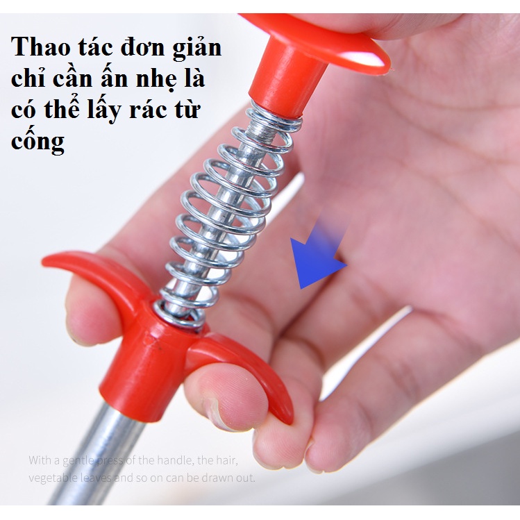 Dụng Cụ Gắp Rác Thông Tắc Cống - daythongcong