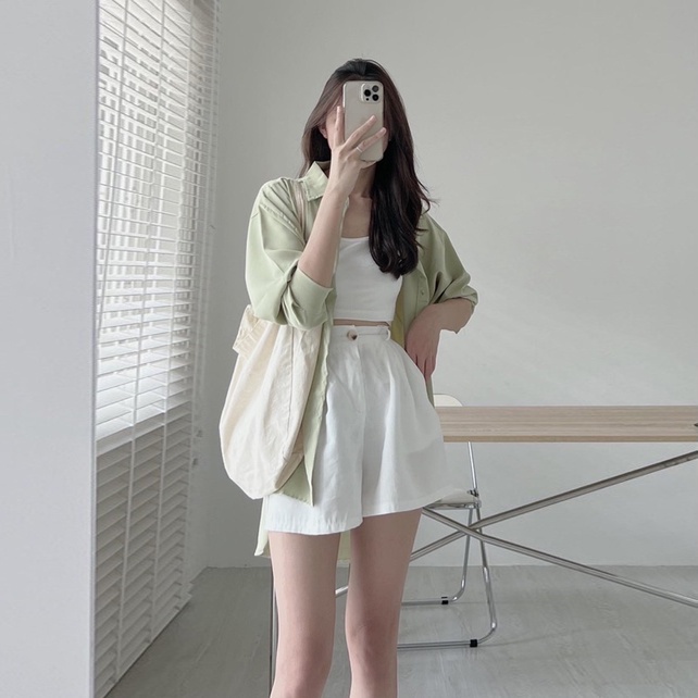 Quần Short Đũi Quần Đùi Đũi Dáng Váy Xoè Lưng Chun Co Giãn Cạp Cao Ống Rộng Xếp Ly Ailee SHORT NU 001