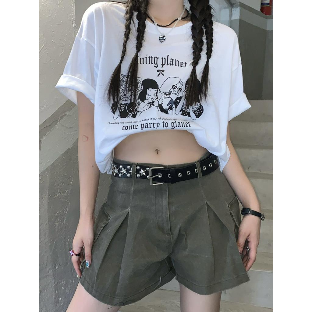 Áo Thun Nữ Tay Ngắn In Họa Tiết Mùa Hè Phong Cách Mới 51275