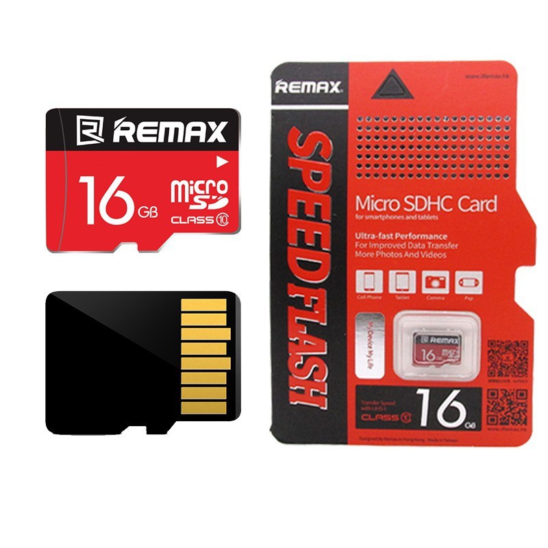 Thẻ nhớ MicroSD REMAX 16GB Class 10 - Hàng chính hãng - Bảo hành toàn quốc