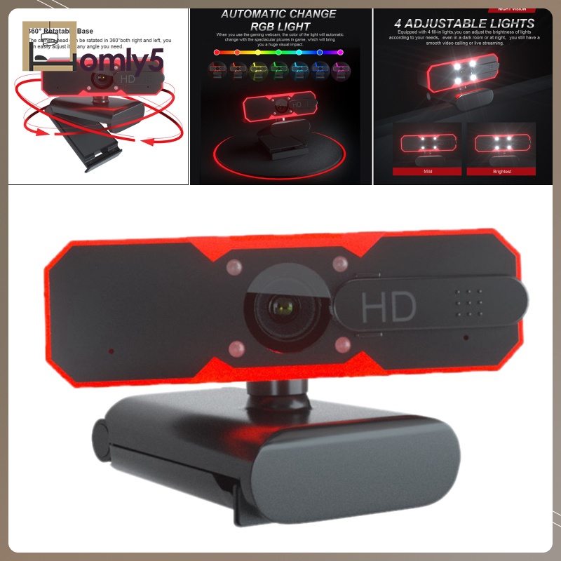 Webcam Full Hd 1080p Tự Động Lấy Nét Tích Hợp Micro Chuyên Dụng Cho Game Thủ | BigBuy360 - bigbuy360.vn