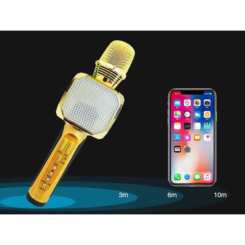 [Mã ELHACE giảm 4% đơn 300K] Micro Karaoke Bluetooth SD-10 Kèm Loa Kết Nối Không Dây Bắt Âm Tốt Hỗ Trợ Thu Âm