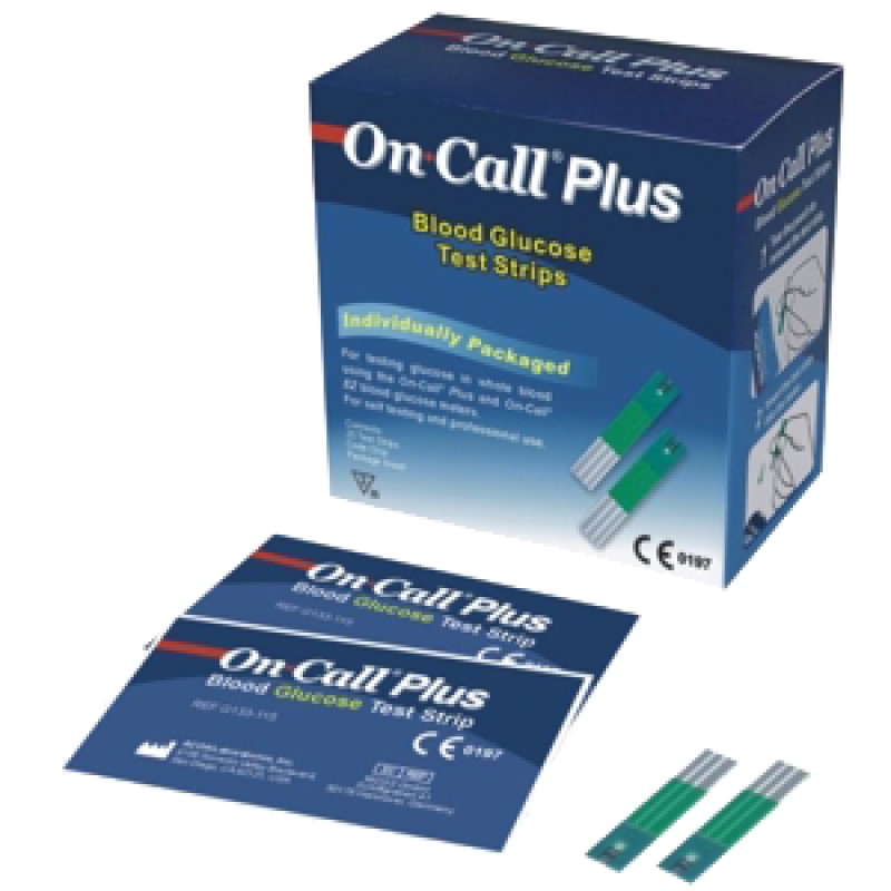 Que thử đường huyết ACON On Call Plus và oncall EZ II (25 que rời)