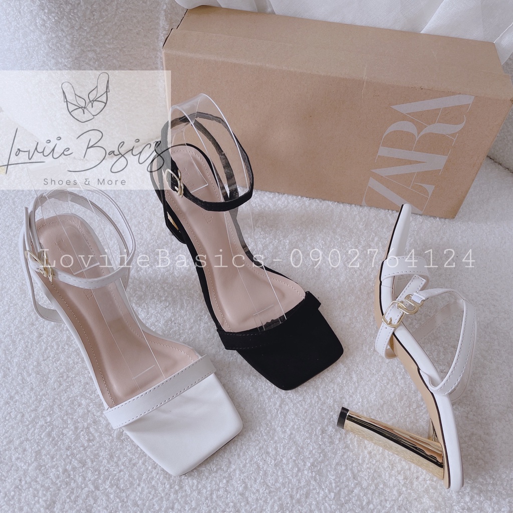 SANDAL CAO GÓT LOVIIE BASICS - GIÀY THỜI TRANG 5 PHÂN ĐẾ VUÔNG QUAI MẢNH CÔNG SỞ G200714 G220419