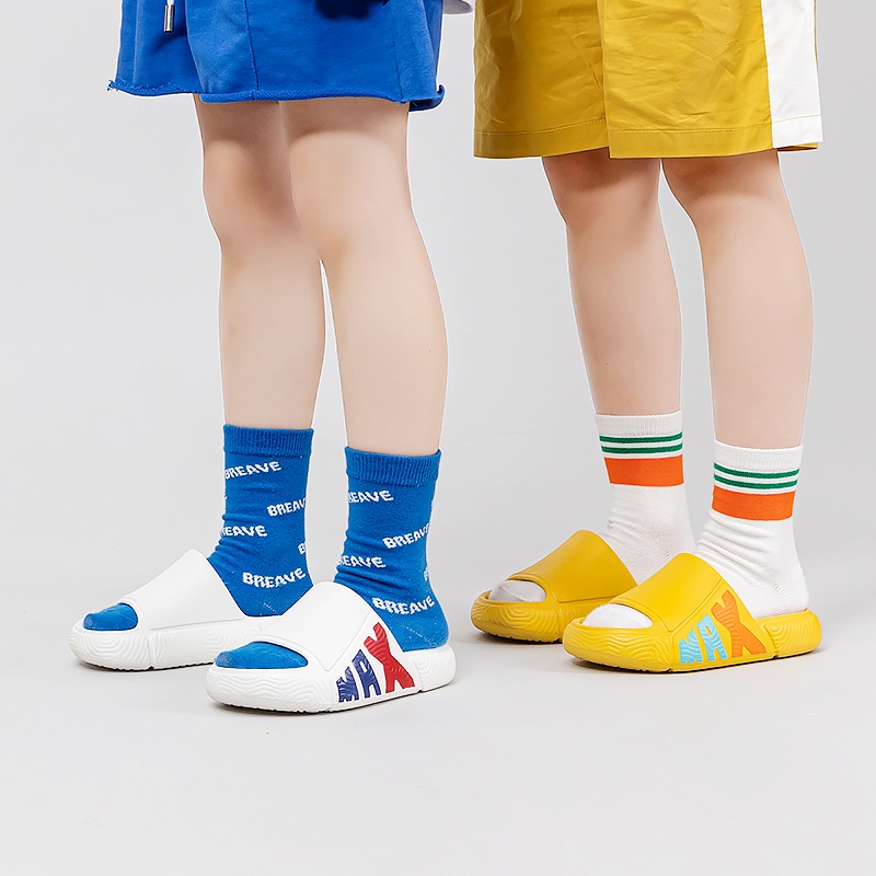 Dép quai ngang CHEERFUL MARIO EVA họa tiết hoạt hình phong cách thời trang 2022 cho trẻ em