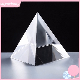 Lăng kính thủy tinh giả hình kim tự tháp 5 / 6 / 7 / 8cm trang trí nội thất