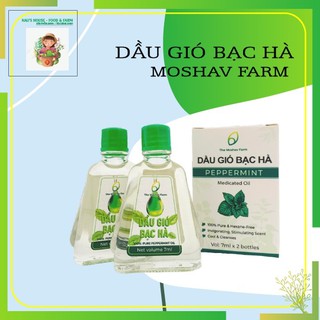 Dầu gió bạc hà The Moshav Farm ( 1 hộp 2 chai )