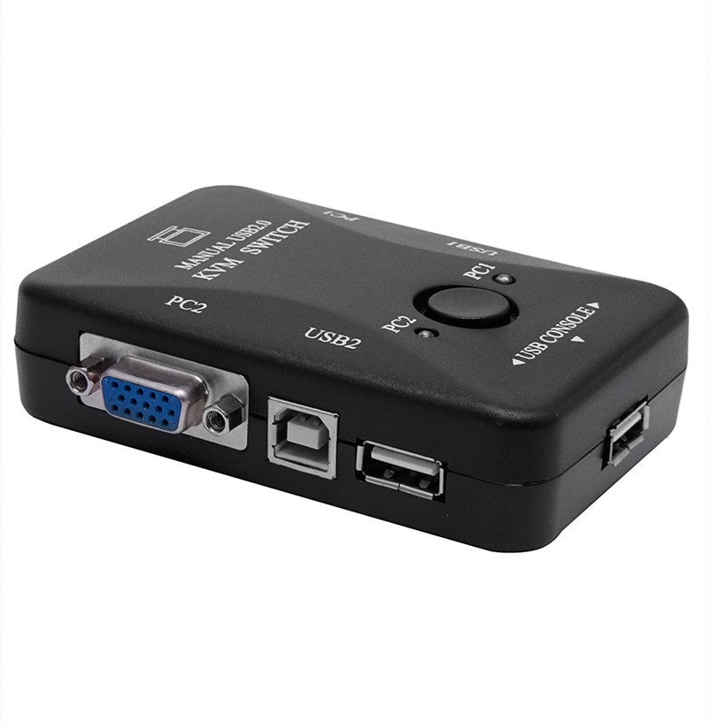 Hộp Chuyển Đổi 2 Cổng Usb 2.0 Kvm Vga Cho 2 Pc