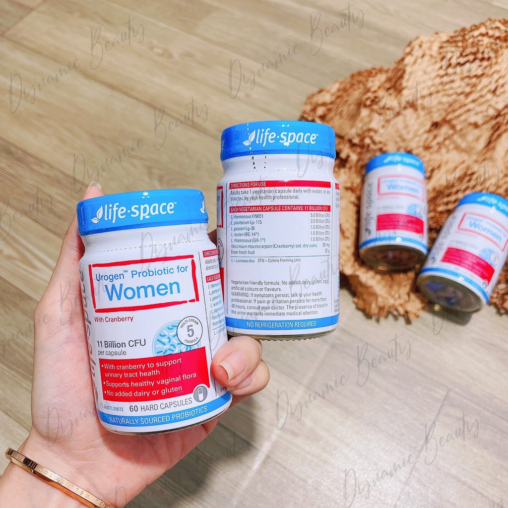 [Hàng chuẩn Úc] Viên uống men vi sinh đường tiết niệu cho phụ nữ Life space urogen probiotic for women 60 viên của Úc