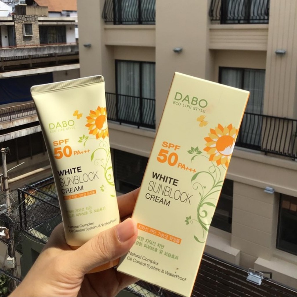 ✅[Chính Hãng] Kem Chống Nắng Dabo White Sunblock Cream SPF 50 PA+++, 70ml