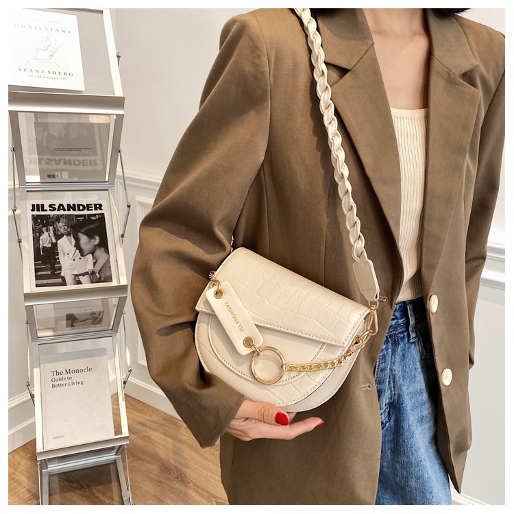 Túi Xách Nữ Yên Ngựa, Túi Đeo Chéo 2 Dây vintage YN66