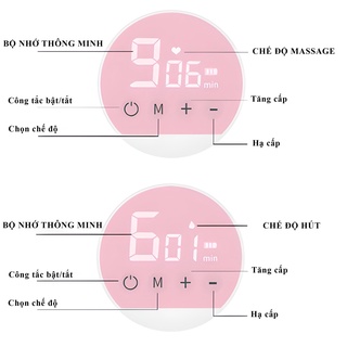 Máy hút sữa, vắt sữa điện đơn cầm tay không dây với 9 chế độ hút không đau - ảnh sản phẩm 7