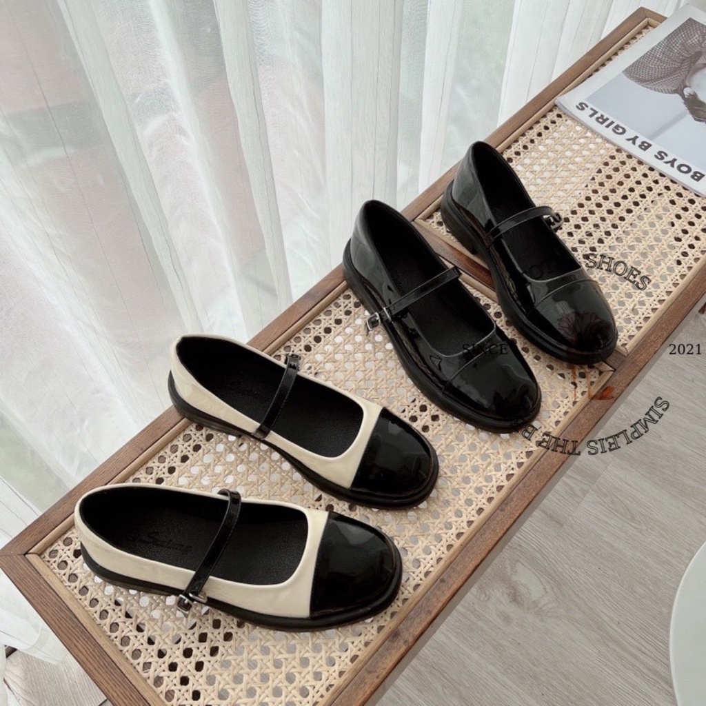 GIÀY BÚP BÊ TOTIIE STORE - GIÀY THỜI TRANG NỮ BÍT MŨI TRÒN - SANDAL BỆT BÍT HẬU ĐẾ THẤP B2209090