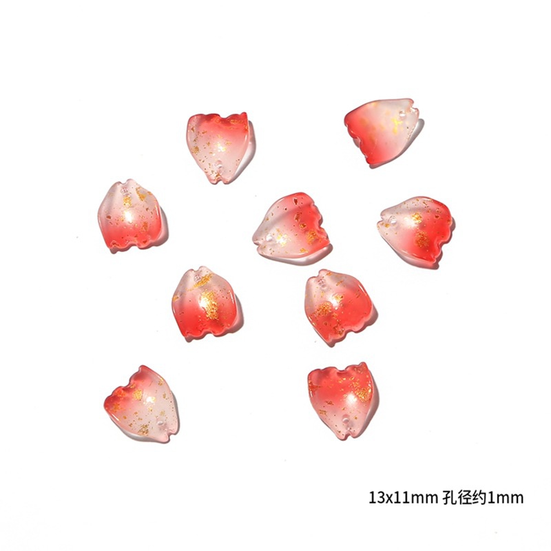 Bộ 10 Mặt Dây Chuyền Hình Hoa Hồng Bằng Thủy Tinh