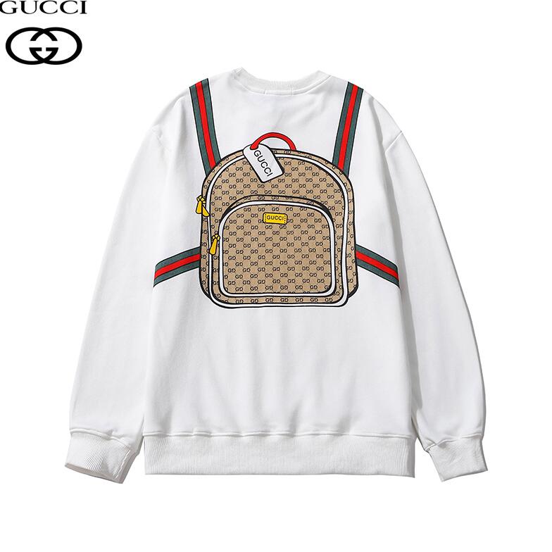 Áo Sweater Cổ Tròn Chất Liệu Cotton In Hình Gucci Thời Trang