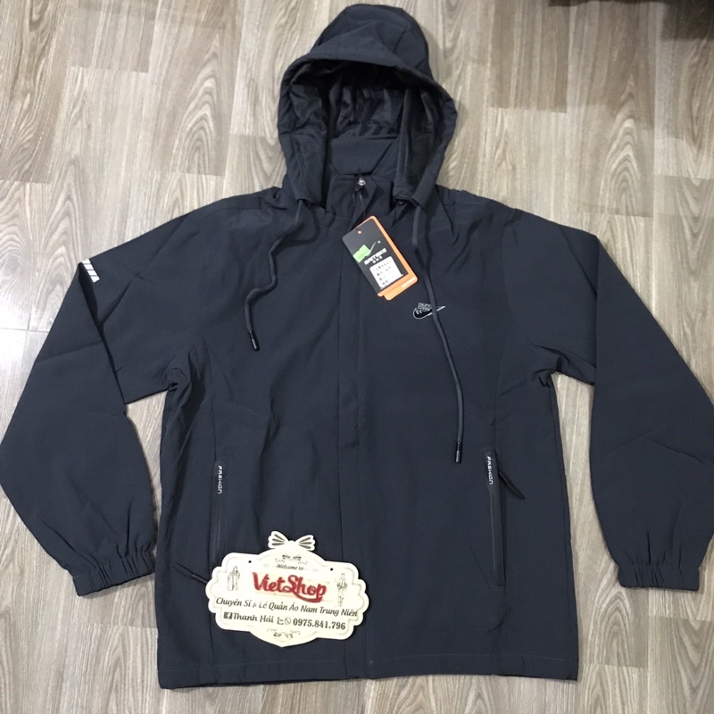 Áo khoác gió nam trung niên k nhăn nhàu  (ảnh thật)