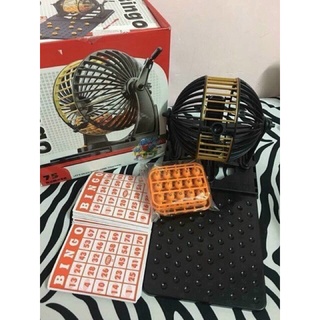 Lô tô có lồng quây bingo 90 số - bộ loto bingo - ảnh thật